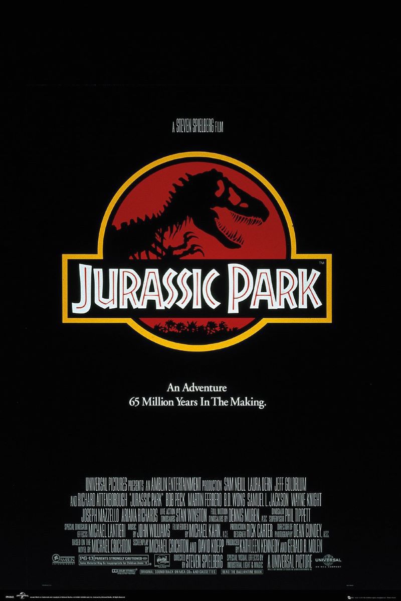 Jurassic Park - Movie Poster 1 Jurassic Park - Movie Poster